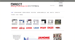Desktop Screenshot of direct-sewingmachines.co.uk