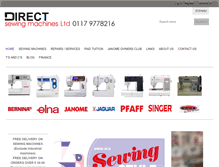 Tablet Screenshot of direct-sewingmachines.co.uk